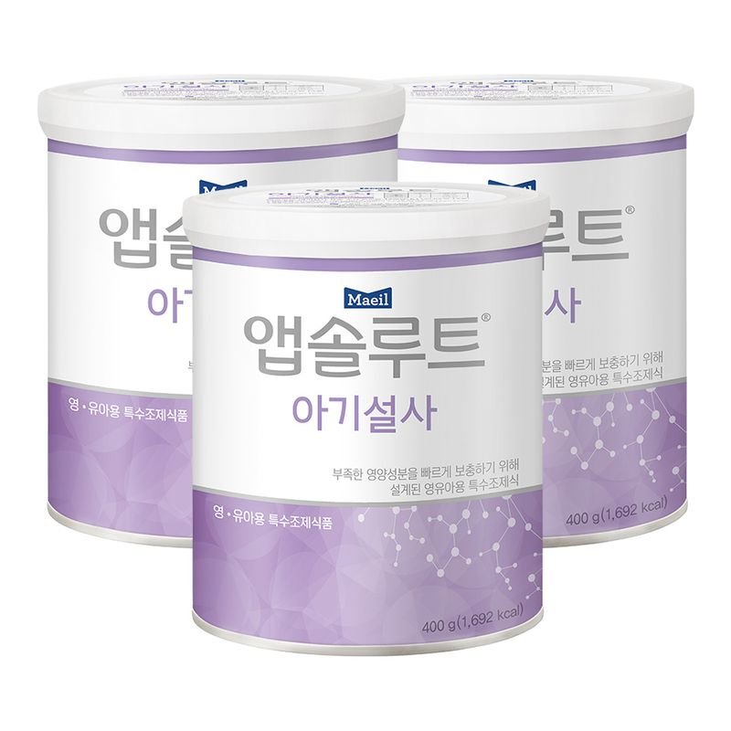 매일유업 앱솔루트 아기설사 분유 400g 2개