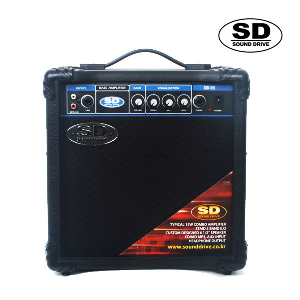 Sounddrive SB15 베이스기타앰프15W 사운드드라이브