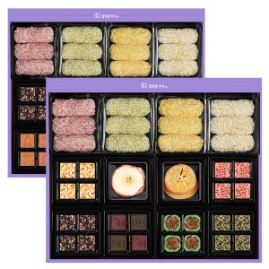 명인이 만든 연화 한과 선물세트 (2단 구성+쇼핑백) 541g