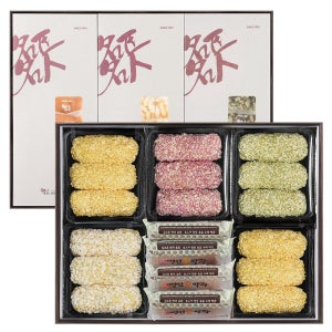 명인이 만든 정다움 한과 선물세트 (2단 구성 + 쇼핑백) 448g