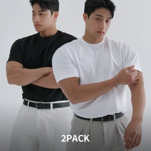 [2PACK] 시그니처 헤비메쉬 머슬핏 티셔츠