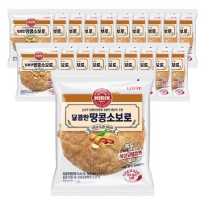 롯데웰푸드 달콤한 땅콩소보로빵75g X20봉