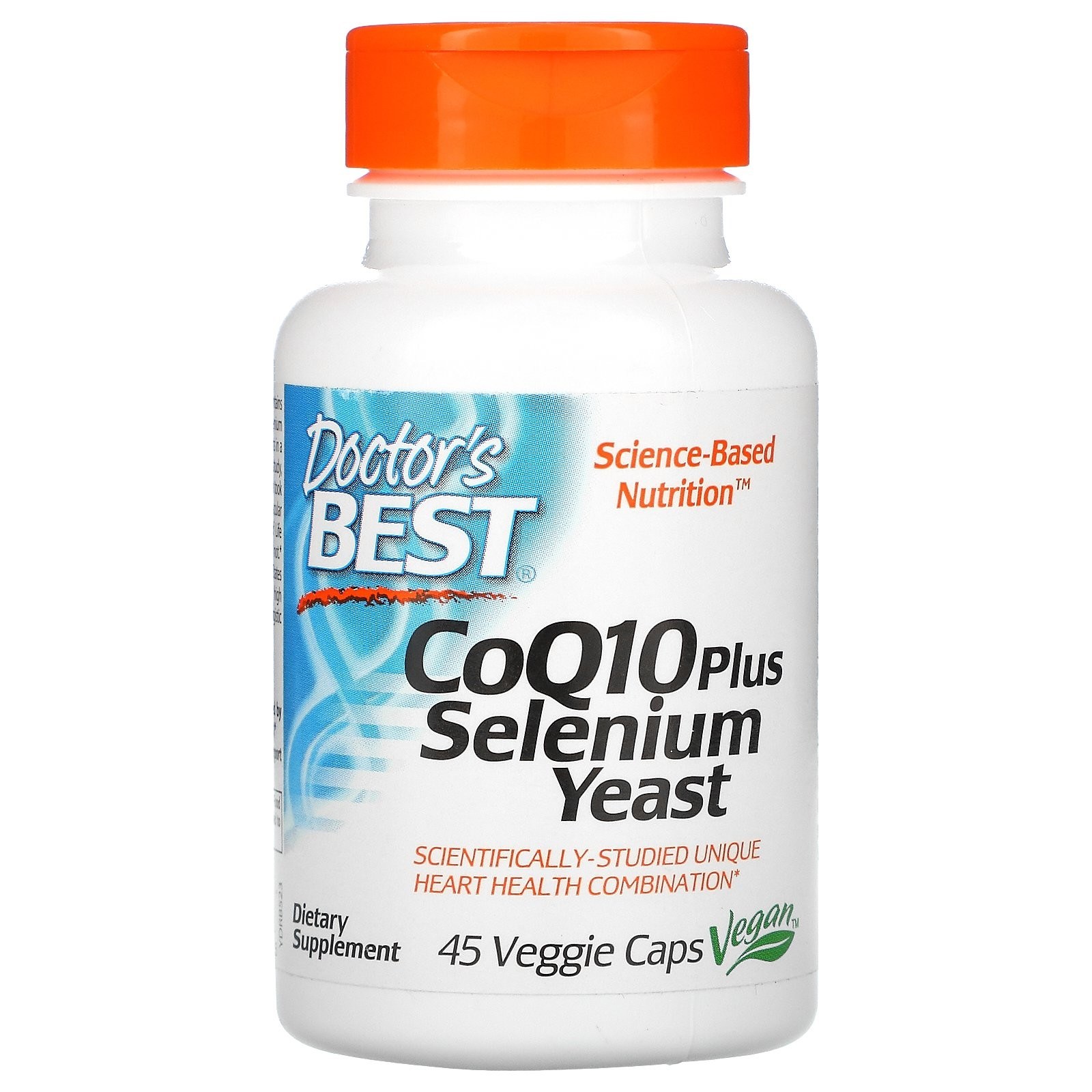 Doctors Best <b>CoQ10 Plus Selenium Yeast</b> 45 Veggie Caps  45정  1개