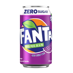 코카콜라 (현대Hmall) 환타제로 포도 355ml X 24캔 / 0kcal 제로슈가