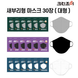 크린조이 (현대홈쇼핑)크린조이 KF94 황사방역마스크 30매 대형 그레이/블랙/화이트