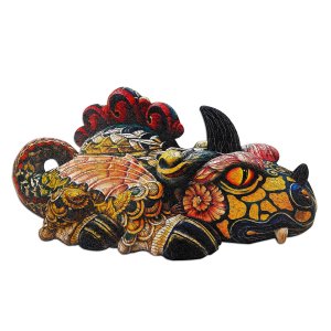 HAPPYOWL ANIMALS WOODEN JIGSAW PUZZLE  2024 CHINESE SYMBOL DRAGON PUZZLE  LASER CUT UNIQUE SHAPE FOR