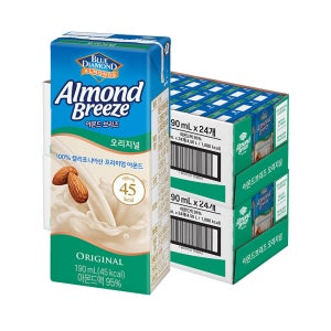 매일유업 매일 아몬드브리즈 오리지날 190ml 48팩/두유/음료/음료수