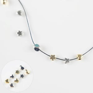 미니 비즈 메탈 하트 꽃 나비 CCB 비즈공예 재료  [1봉10개]