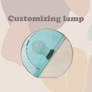 (B급할인)스테인드글라스조명 커스터마이징 스탠드 램프, 쎄알리스