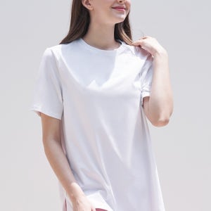 소로나 나시 루즈핏 티셔츠 스컬피그 크롭후드집업 화이트