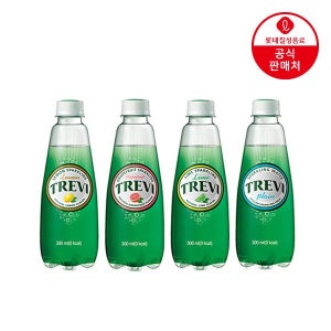 롯데칠성 (본사직영) 트레비 탄산수 4종 300ml 40펫 (라임/자몽/레몬/플레인)