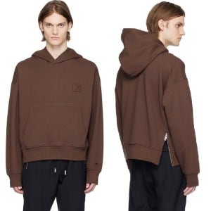 우영미 로고 엠브로이디드 후드티 W231TS32729D 남성 66879309