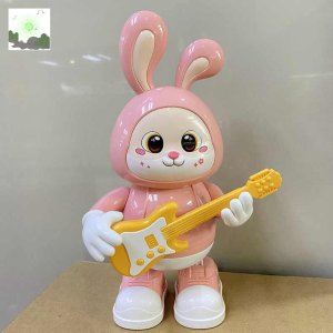 소장욕구 댄싱머신 인싸템 피그 움직이는 춤추는 신지한장난감 돼지 재미있는  토끼 기타리스트 (핑크)  표준 장착(일반 배터리 제공)