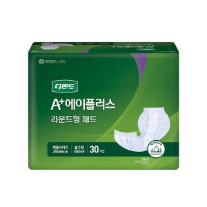 디펜드 디펜드 에이플러스 속기저귀 라운드형 30개x6팩 성인용 환자용 교체 패드 99%냄새억제효과