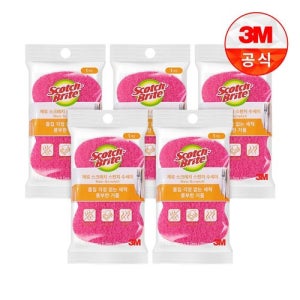 [쓰리엠][3M]제로스크래치 스폰지수세미 1입(흠집방지용) 5개세트_제로스크래치 스폰지수세미 1입 흠집방지용 5개 [갤러리아]