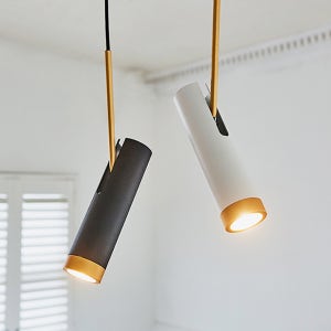 LED 아키스 COB 펜던트 9W / 팬던트 각도조절 원통 스포트 전구색 화이트 블랙 직부