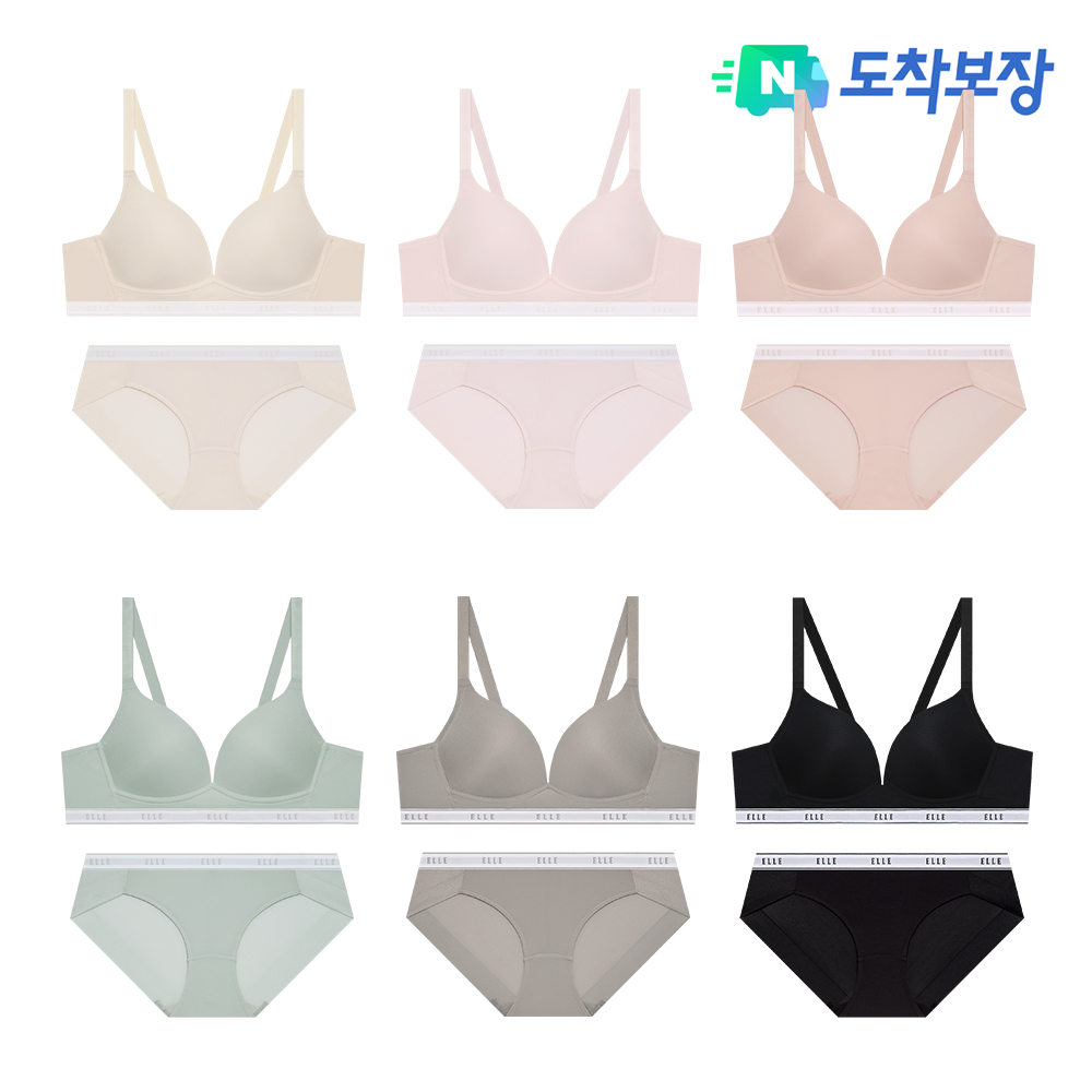 엘르이너웨어 에어로쿨 노와이어 브라 팬티 SET 대표 이미지