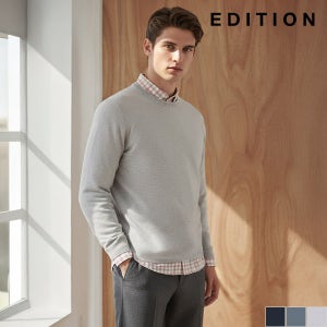 에디션 워셔블 라운드넥 루즈핏 니트 (NEC1ER1902)