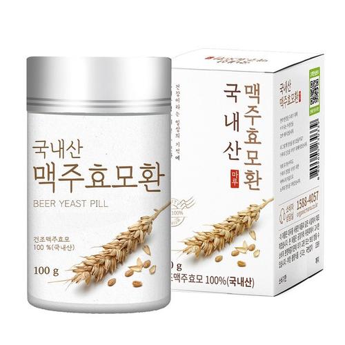 [<b>유기농마루</b>]국내산 저온건조 <b>맥주효모</b>환 100g