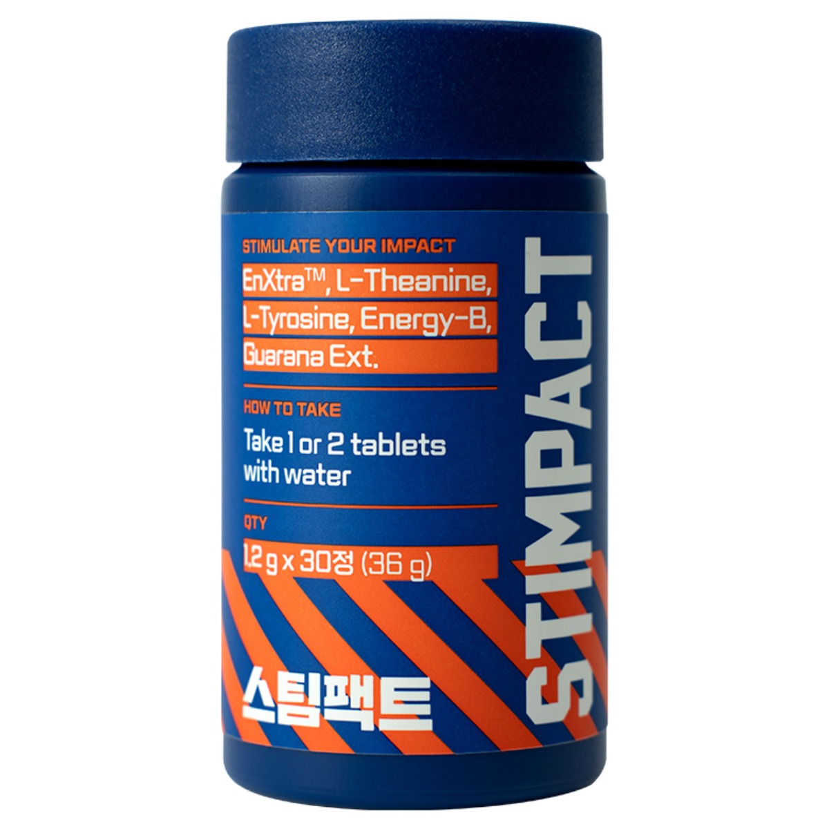 국내생산 <b>카페인</b> 타블렛 스팀팩트 <b>테아닌</b> 함유 과라나 몰입 체력 활력 누트로픽  30정  1개