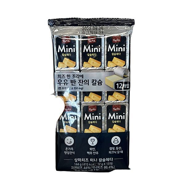 매일유업 상하치즈 Mini 칼슘체다 144g x 1개 아이스보냉백포장