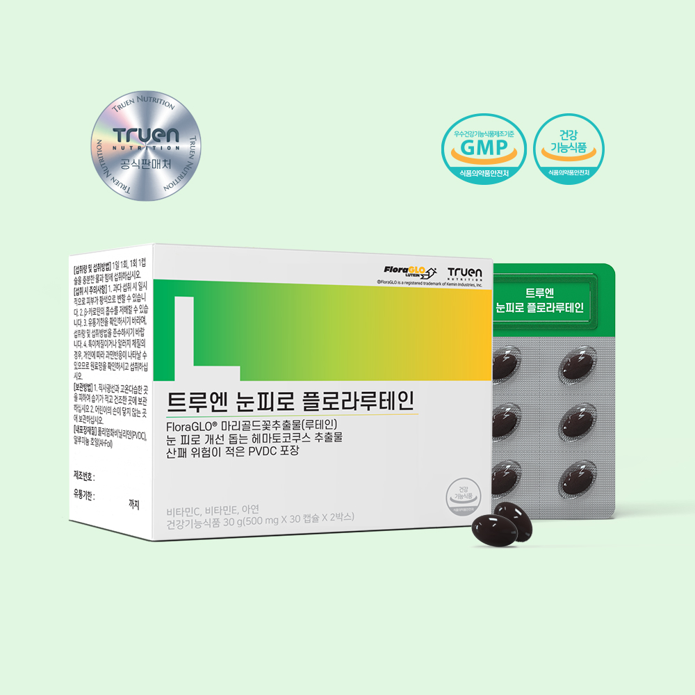 <b>트루엔</b> 눈피로 플로라<b>루테인</b> 500mg  60정  1개