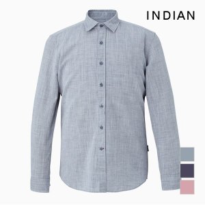 [인디안]  린넨혼방 솔리드 단색 셔츠_MIVNLXS1261
