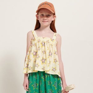 WEEKEND HOUSE KIDS SS24 [위켄드하우스키즈]Stars all over 민소매 Soft yellow-WH24KSTOP4084YEL