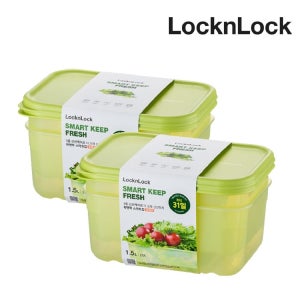 락앤락 스마트킵 프레쉬 1.5L 2P+2P 밀폐용기 반찬통 보관 정리 소분용기 TOP_HLE5400NS2s2