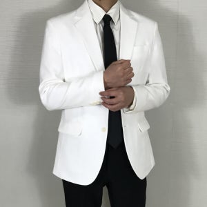 남성화이트자켓 봄 아우터 블레이저 싱글자켓