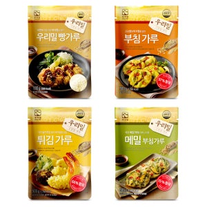 밀 가루 4종 모둠 (빵가루 튀김가루 부침가루 메밀부침)