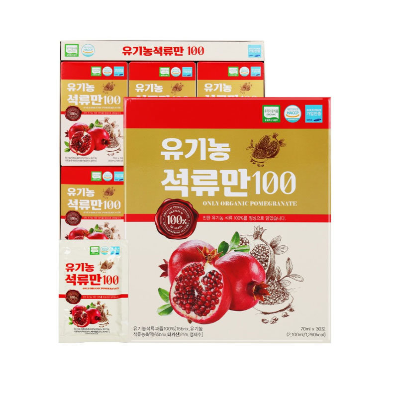 옻가네 유기농 <b>석류</b>만100 여자를 <b>위한 석류</b> <b>석류</b>즙 70mlx30포 설선물세트 <b>석류</b>액
