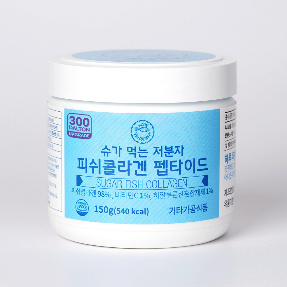 지웨이 <b>슈가 먹는 저분자 피쉬 콜라겐 펩타이드</b> 150g x3