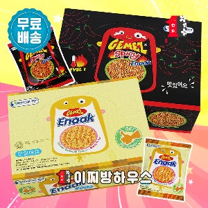 게메즈에낙 30입 오리지널 스파이시 네모스낵 라면땅 뿌셔뿌셔 enaak 라면짱 주전부리 사무실간식 라면과자