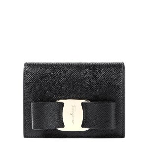 페라가모 바라 동전 지갑 블랙 22 D515 0725300 NERO 여성 반지갑 B32