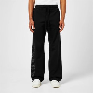 무스너클 x 로고 조거 하의 블랙 X Pleasures Logo Jogging Bottoms Black 48012503