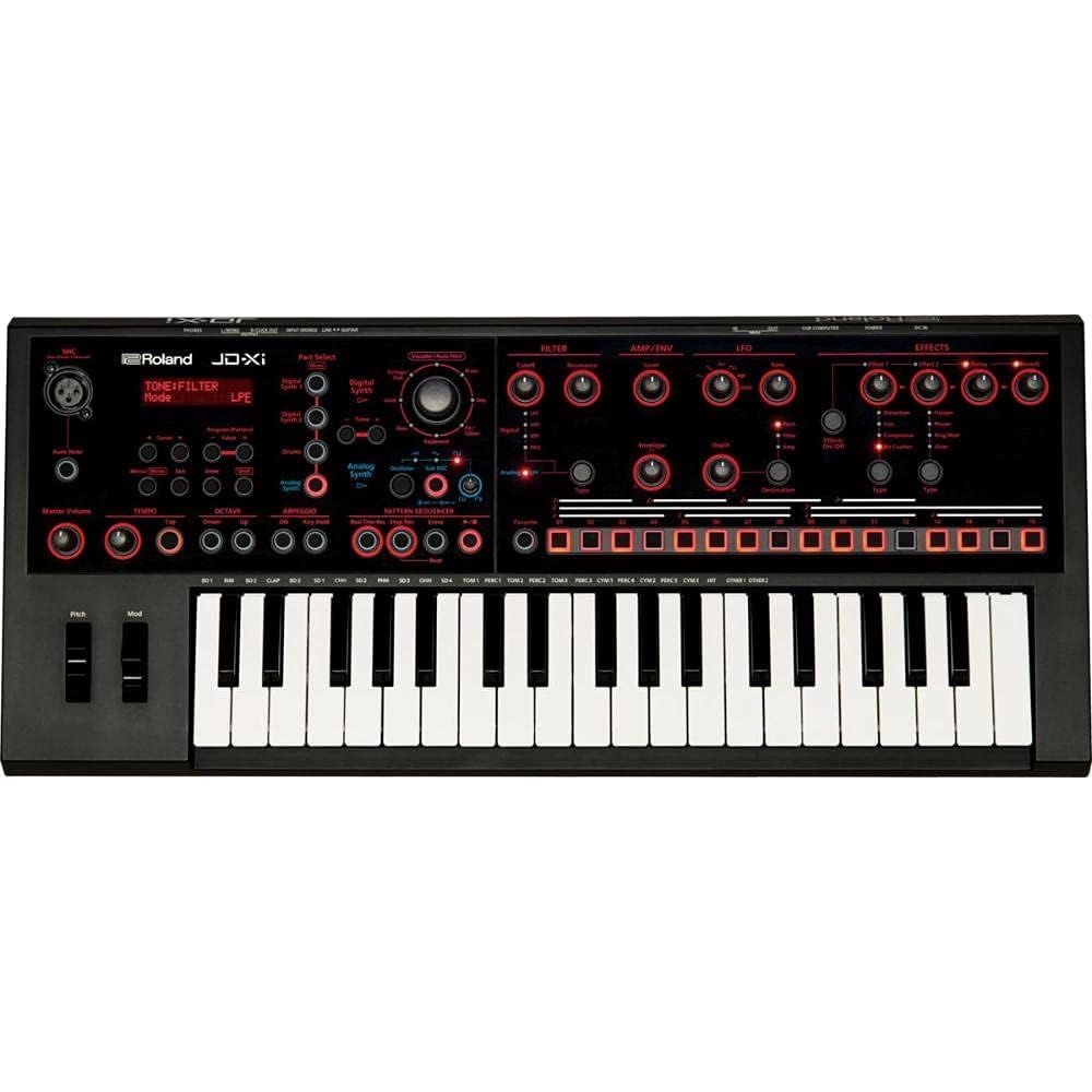 Roland 롤랜드 JD-XI 37-키 인터랙티브 아날로그 디지털 크로스오버 신디사이저