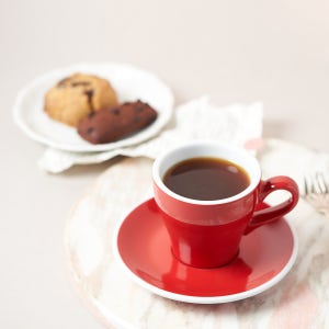 러브라믹스 커피잔 카푸 튤립 블라썸레드 180ml 6인조