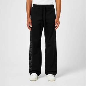 무스너클 x 로고 조거 하의 X Pleasures Logo Jogging Bottoms 480125 Black