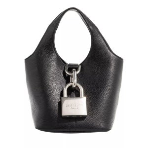 발렌시아가 블랙 가죽 버킷 숄더백 가방 Locker Handbag Leather Black A0293915 68621855