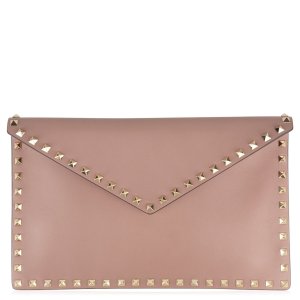 발렌티노 락스터드 엔벨로프 파우치 Rockstud Envelope Pouch 758301 Poudre P45