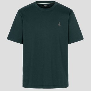 [빈폴멘] [Essential] 남녀공용 수피마 코튼 라운드넥 티셔츠 - 그린 녹색 BC4242E02M