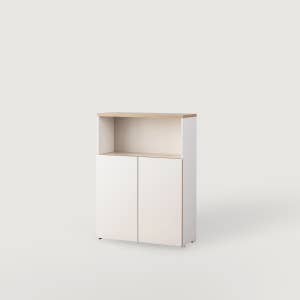 리바트하움 오브제 800 3단책장(도어)