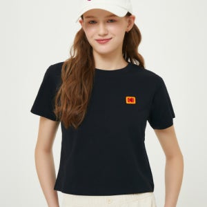 [코닥] 시그니처 로고 아스킨 반팔 티셔츠 우먼 BLACK K5222ERS34BLK