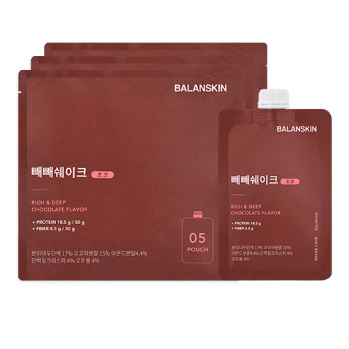 밸런스킨 빼빼<b>쉐이크</b> (초코맛) <b>단백질</b> 식사대용 다이어트 <b>쉐이크</b>  250g  3개