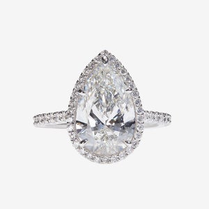 14k,18k 헤일로 페어컷 랩 다이아몬드 3캐럿 반지(총 약 3.3CT)