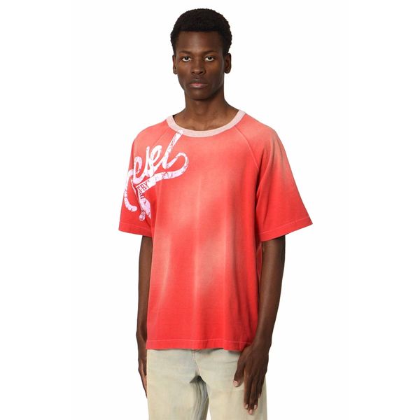 DIESEL T-Rox-Slits 티셔츠 레드 <b>19629</b> 남성