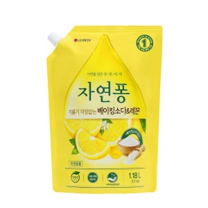 [롯데백화점] LG생활건강 자연퐁 기름기 걱정없는 베이킹소다레몬 1.18L LE1216132568