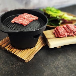 여미온 무쇠 미니화로 가정용 화로 그릴 세트