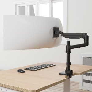 카멜마운트 카멜마운트 고중량 싱글 긴 폴타입 블랙 색상 모니터 거치대 모니터암 IMA2PL B